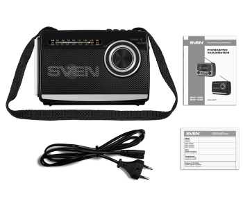 Speakers SVEN Tuner "SRP-535", 3W, FM/AM/SW, USB, microSD, flashlight, battery