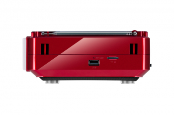 Speakers SVEN Tuner "SRP-525", Red, 3W, FM/AM/SW, USB, microSD, flashlight, battery