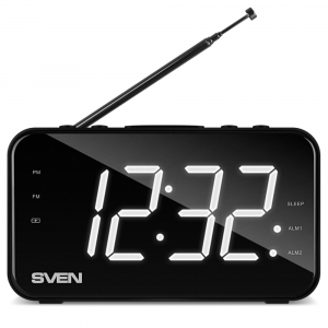 Speakers SVEN Tuner "SRP-100"  2W,FM,LED, built-in clock and alarm, battery