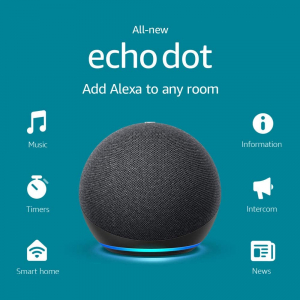 Amazon Echo (4th Gen) Charcoal, Smart speaker with Alexa