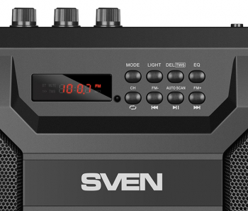 Speakers SVEN "PS-520" 36w, Black, Bluetooth, FM, USB, microSD, LED-display, RC, 2x2000mA*h