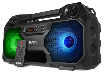Speakers SVEN "PS-520" 36w, Black, Bluetooth, FM, USB, microSD, LED-display, RC, 2x2000mA*h