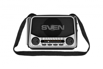 Speakers SVEN Tuner "SRP-525", Grey, 3W, FM/AM/SW, USB, microSD, flashlight, battery