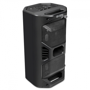 Speakers SVEN "PS-600" 50w, Black, Bluetooth, microSD, FM, AUX, USB, LED, power:8000mA, USB, DC5V