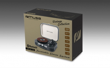 Vinyl Turntable MUSE MT-201 GLD, Black