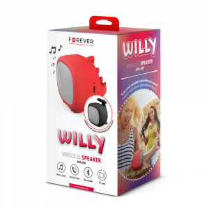 Forever Bluetooth Speaker, Willy red-black, ABS-200