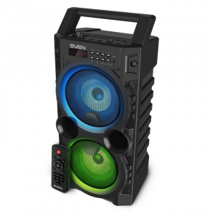 Speakers SVEN "PS-440" 20w, Black, TWS, Bluetooth, FM, USB, microSD, LED-display, RC, 2x2000mA*