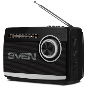 Speakers SVEN Tuner "SRP-535", 3W, FM/AM/SW, USB, microSD, flashlight, battery