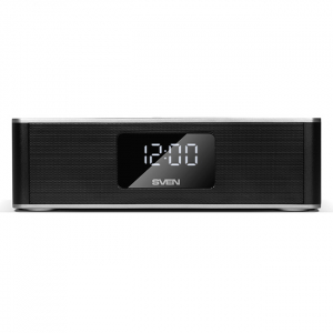 Speakers SVEN "PS-190" 10w, Black-Silver, Bluetooth, microSD, FM, AUX, Mic, 2000mA, clock