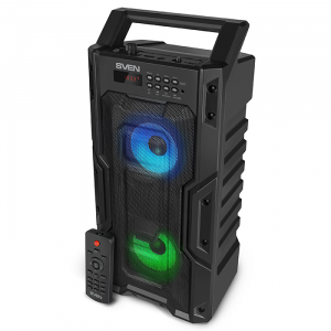 Speakers SVEN "PS-435" 20w, Black, Bluetooth, microSD, FM, AUX, USB, Karaoke, 2000mA*2