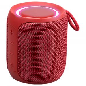 Portable Speaker X-music Mini Q08S, Red, waterproof IP67, TWS, 2500mAh, 16W, AUX, Type-C