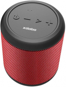 Portable Speaker X-music Flip Q12S, Red, waterproof IP66, TWS, 2500mAh, 15W, AUX, Type-C