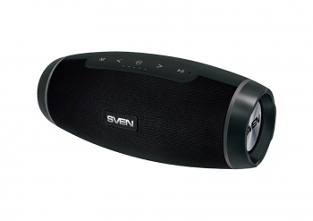 Speakers SVEN "PS-230" 12w(2*6), Black, Bluetooth, TWS, IPx5, microSD, FM, AUX, USB, Mic, 1500mA