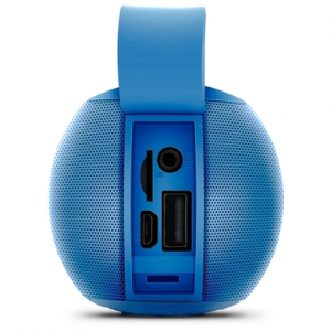 Speakers SVEN "PS- 75" Blue, Bluetooth, FM, USB, microSD, 6w, Li-ion 1200mAh, Mic, DC 5 V