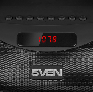 Speakers SVEN "PS-425" 12w, Black, Bluetooth, Karaoke, microSD, FM, AUX, USB, power:1500mA, DC5V