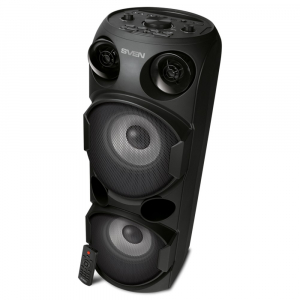 Partybox SVEN "PS-750" 80w, Black, Bluetooth, TWS, Bluetooth, FM, USB, microSD, 2x4400mA*h