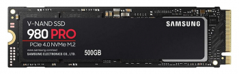 .M.2 NVMe SSD  500GB  Samsung   980 [PCIe 3.0 x4, R/W:3100/2600MB/s, 400/470K IOPS, Pablo, TLC]