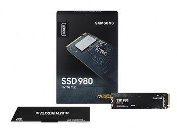 .M.2 NVMe SSD  500GB  Samsung   980 [PCIe 3.0 x4, R/W:3100/2600MB/s, 400/470K IOPS, Pablo, TLC]