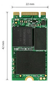 .M.2 SATA SSD    64GB Transcend  "TS64GMTS400S" [42mm, R/W:500/450MB/s, 70K/70K IOPS, SM2246EN, MLC]