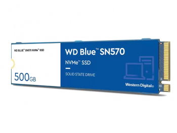 .M.2 NVMe SSD  500GB   WD  Blue SN570 [PCIe 3.0 x4, R/W:3500/2300MB/s, 360/390K IOPS, TLC BiCS5]