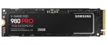 .M.2 NVMe SSD    250GB Samsung 980 PRO [PCIe 4.0 x4, R/W:6400/2700MB/s, 500/600K IOPS, Elpis, 3DTLC]