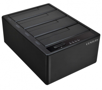  4-Bay SINGLE System External Docking Station Century "CROS4U31C", USB3.1 Gen2 to 4xSATA HDD/SSD