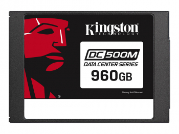 2.5" SATA SSD  960GB  Kingston DC500M Mixed-Use "SEDC500M/960G" [R/W:555/520MB/s, 1.3 DWPD, PLP]