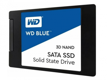 2.5" SATA SSD  250GB  WD Blue  (WDS250G2B0A) [R/W:550/525MB/s, 95/81K IOPS, 3D-NAND TLC BiCS3]