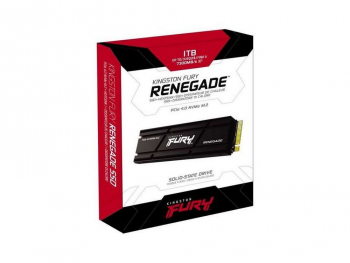 .M.2 NVMe SSD 1.0TB Kingston FURY Renegade w/Heatsink10.5mm [PCIe 4.0 x4, R/W:7300/6000MB/s, 3D TLC]