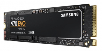 .M.2 NVMe SSD    250GB Samsung 970 EVO Plus [PCIe 3.0 x4, R/W:3500/2300MB/s, 250/550K IOPS, Phx,TLC]