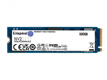 .M.2 NVMe SSD   500GB  Kingston  NV2 [PCIe 4.0 x4, R/W:3500/2100MB/s, 160TBW, 3D-NAND QLC]