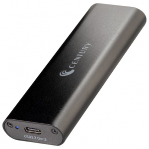 ..M.2 NVMe  SSD  Enclosure Century "CM2NVU32CS" USB3.2 Gen2 Type-C/A, Slim Durable Aluminum