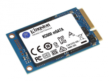 .mSATA SSD  512GB Kingston KC600 [R/W:550/500MB/s, 90K/80K IOPS, 300TBW, 1M MTBF, 3DTLC]