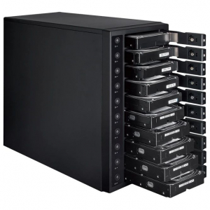 10-Bay SINGLE System External Enclosure Century "CRST1035U32CIS", USB3.2 Gen2 to 10x SATA 3.5"