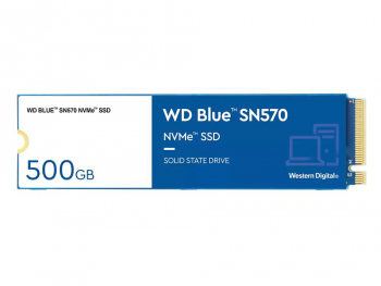 .M.2 NVMe SSD  500GB   WD  Blue SN570 [PCIe 3.0 x4, R/W:3500/2300MB/s, 360/390K IOPS, TLC BiCS5]