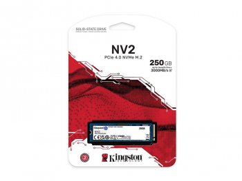 .M.2 NVMe SSD    250GB  Kingston  NV2 [PCIe 4.0 x4, R/W:3000/1300MB/s, 80TBW, 3D-NAND QLC]