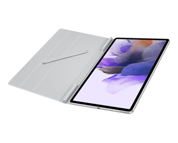 Book Cover Tab S7+ / S7 FE (T730), Light Gray