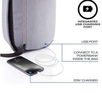 Tablet Bag Bobby Sling, anti-theft, P705.782 for Tablet 9.7" & City Bags, Gray