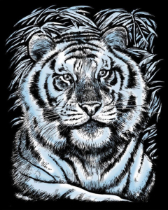 SEQUIN ARTFOIL - SILVER WHITE TIGER