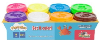 Plastelino-Set 8 culori *140gr