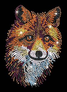 SEQUIN ART BLUE - RED FOX