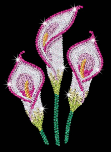 SEQUIN ART PURPLE CALLA - LILY