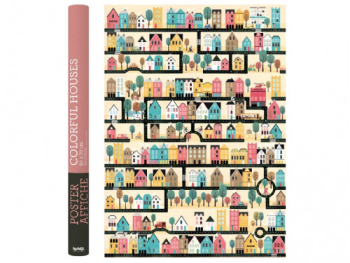 Londji Poster Colorful Houses (50x70cm)