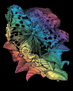 SEQUIN ARTFOIL - RAINBOW BUTTERFLY