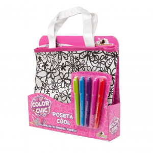 Geanta trendy cu paiete reversibile