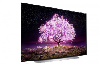 77" OLED TV LG OLED77C1RLA, Black (3840x2160 UHD, SMART TV, DVB-T2/C/S2)