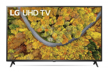 50" LED TV LG 50UP76006LC, Black (3840x2160 UHD, SMART TV, DVB-T2/C/S2)