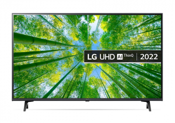 43" LED TV LG 43UQ80006LB, Black (3840x2160 UHD, SMART TV, DVB-T2/C/S2)