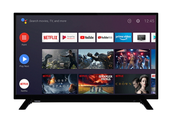 32" LED SMART TV TOSHIBA 32LA2063DG, 1920x1080 FHD, Android TV, Black