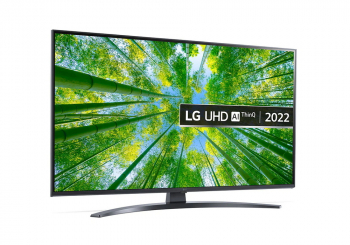 43" LED TV LG 43UQ81006LB, Black (3840x2160 UHD, SMART TV, DVB-T2/C/S2)